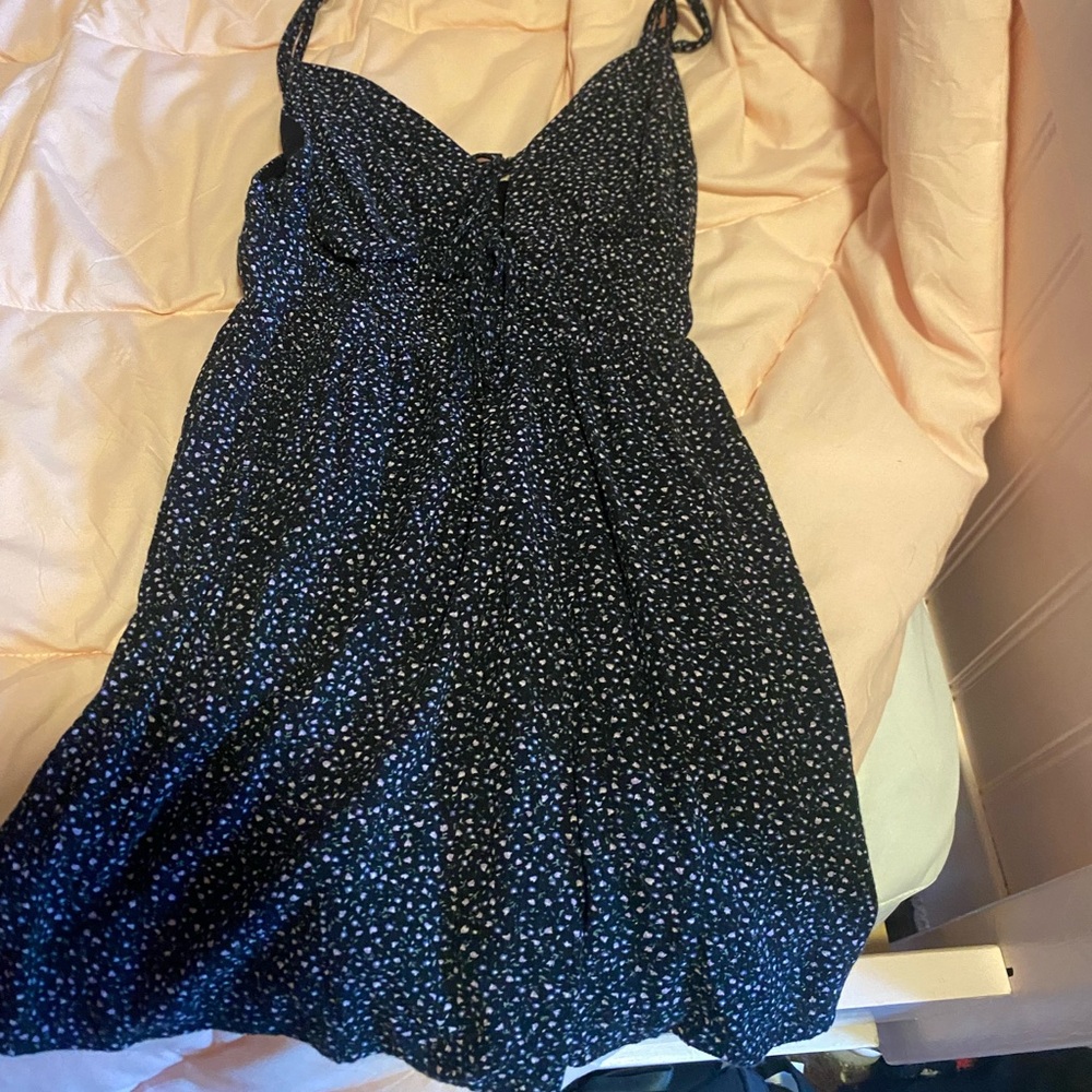 Aeropostale Black and White Spaghetti Strap Jumpsuit - Picture 2 of 2